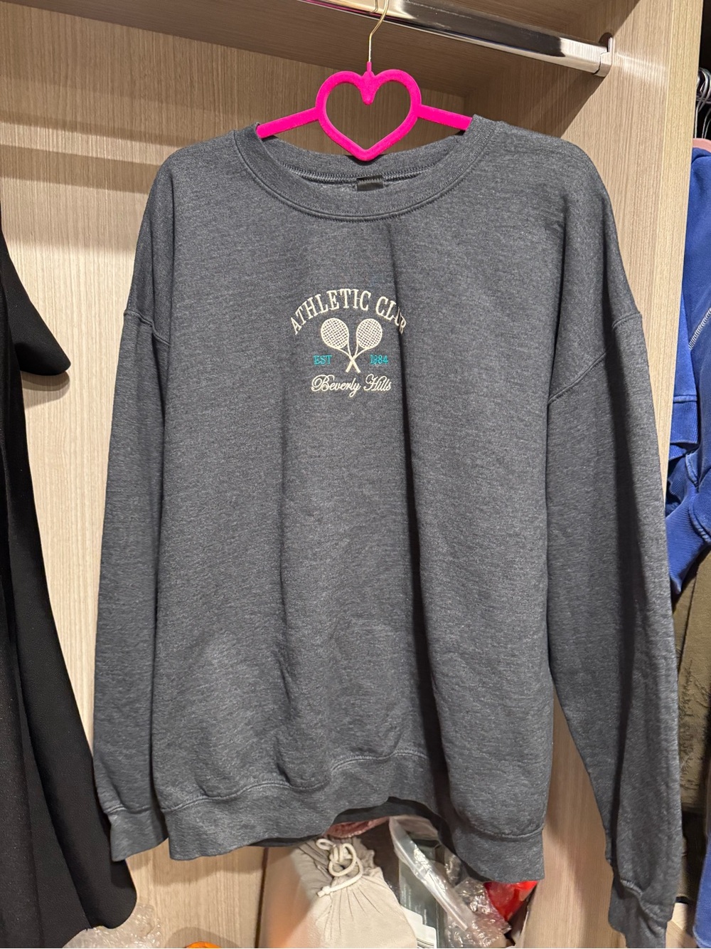 OOTDFASH Beverly Hills Charcoal Crewneck Sweatshirt